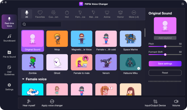 voice changer page mac