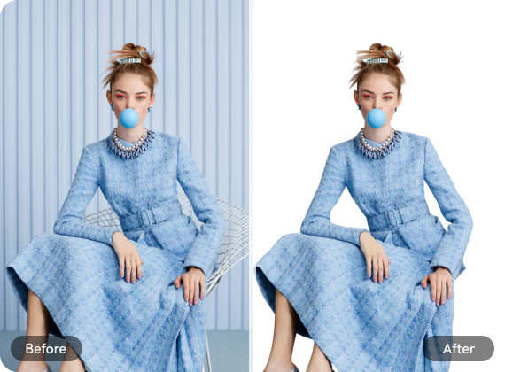 change background of photo to white