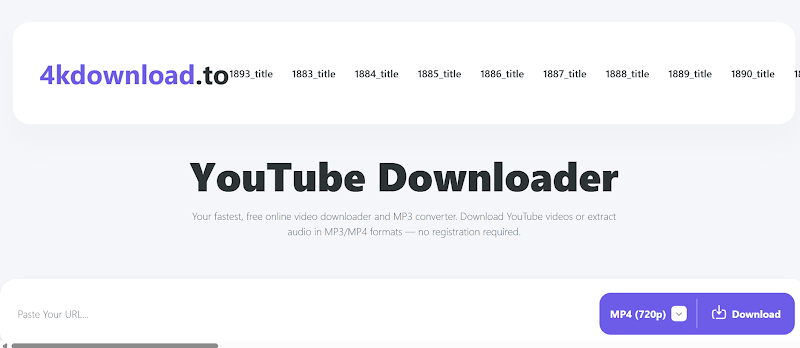 4KDownload YouTube to WebM