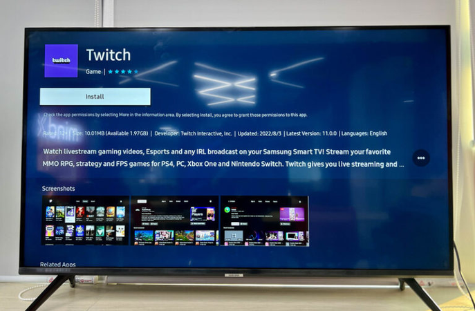 Activate Twitch Account to Smart Tv