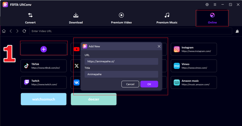 open AnimePahe tab in UltConv
