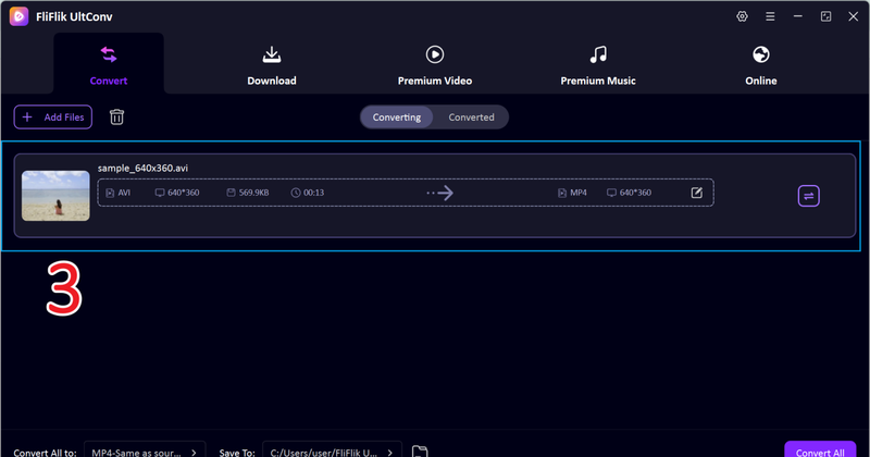 Add Av1 File in Ultconv