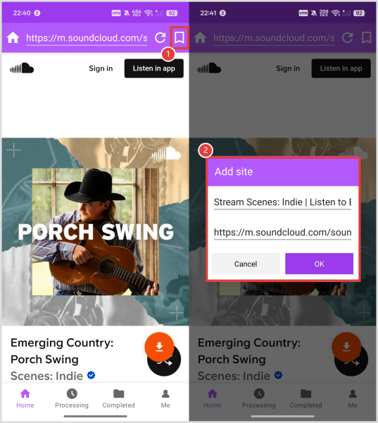 add bookmark on ultconv app