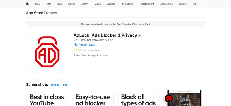 Adlock Hulu Ad Blocker App on Mobile