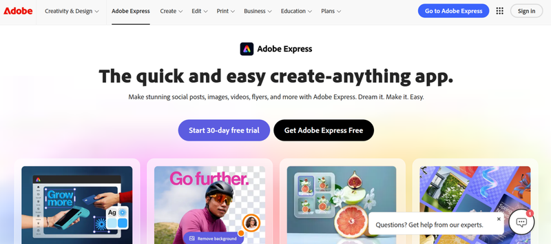 Adobe Express Video Ecard Maker