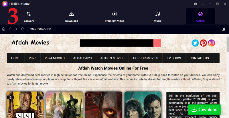 Afdah Interface in Ultconv