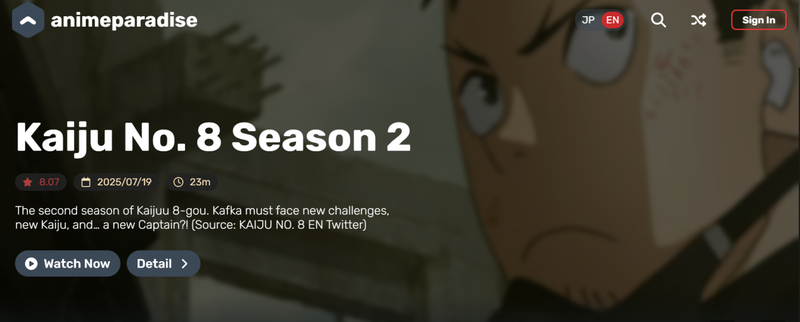 Anime Site Animeparadise
