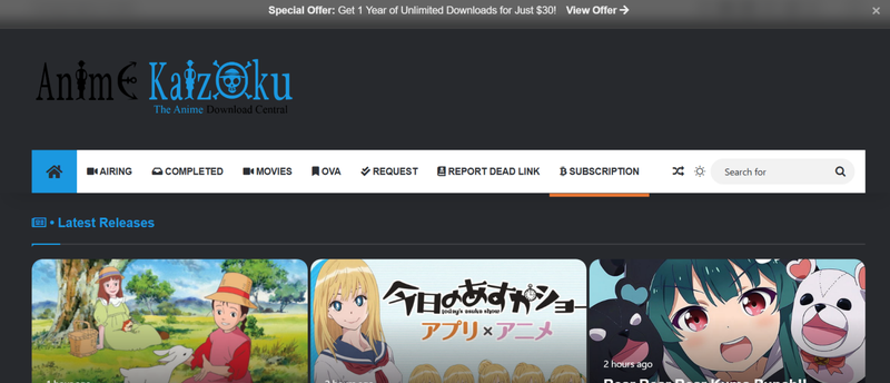 Animekaizoku Website