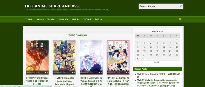 Animerss Anime Download Website