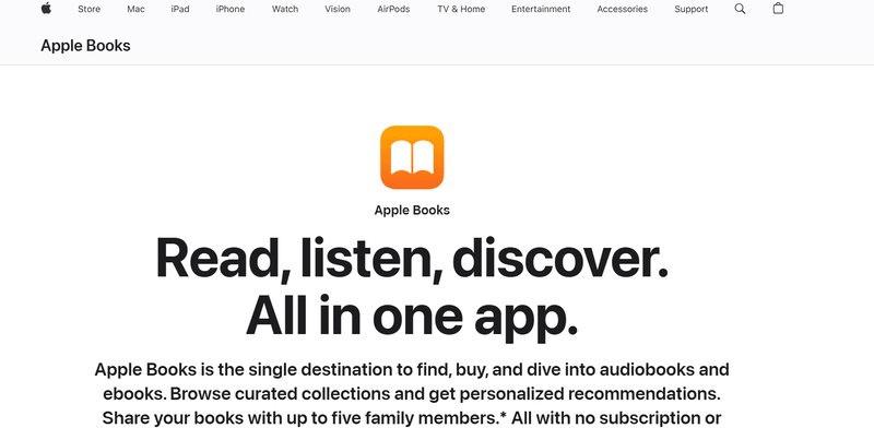 apple books app audiobooks library