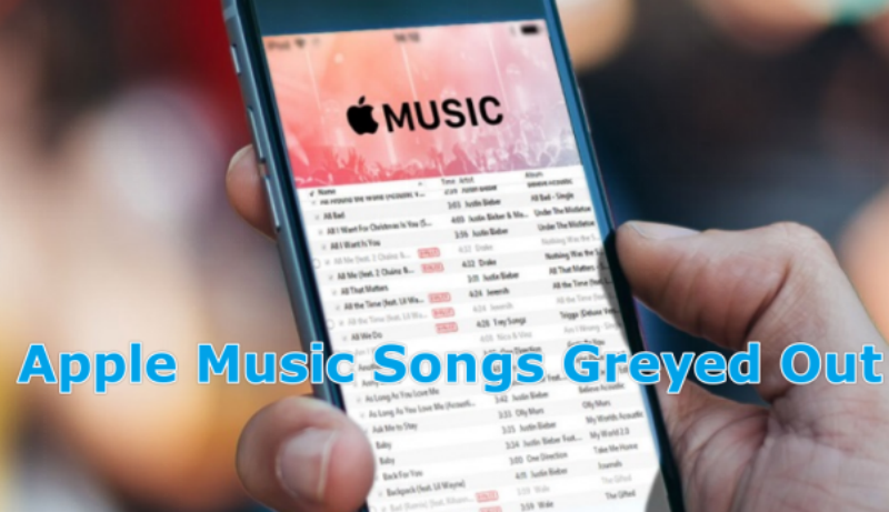 apple music songs greyed out