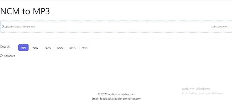Audio Converter NCM to MP3