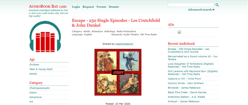 Audiobook Bay Interface