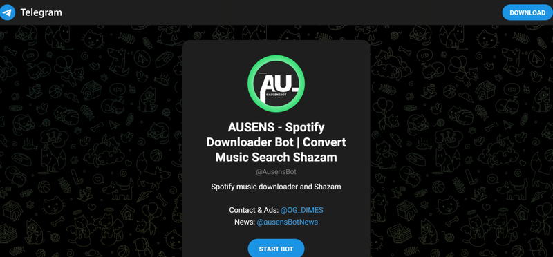 Ausens Telegram Music Downloader