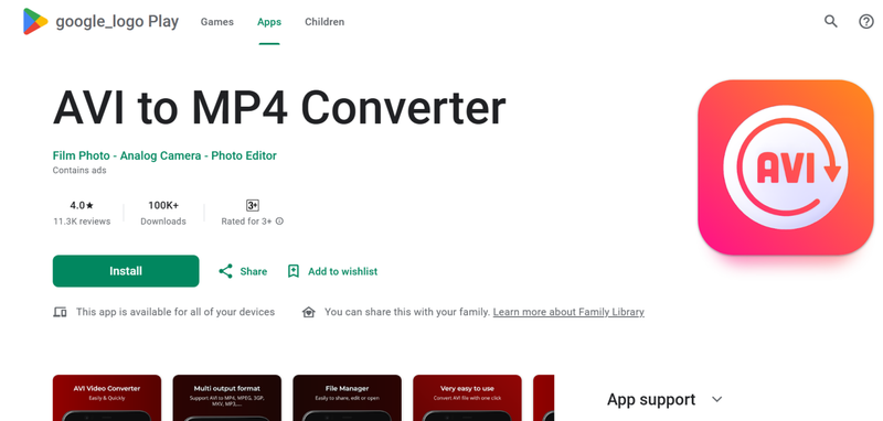 Convert Av1 to Mp4 on Android Using Avi to Mp4 Converter