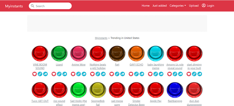 Best soundboard for gaming Myinstants