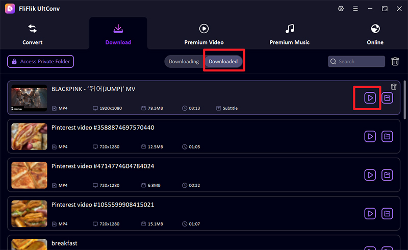 youtube shorts download successfully
