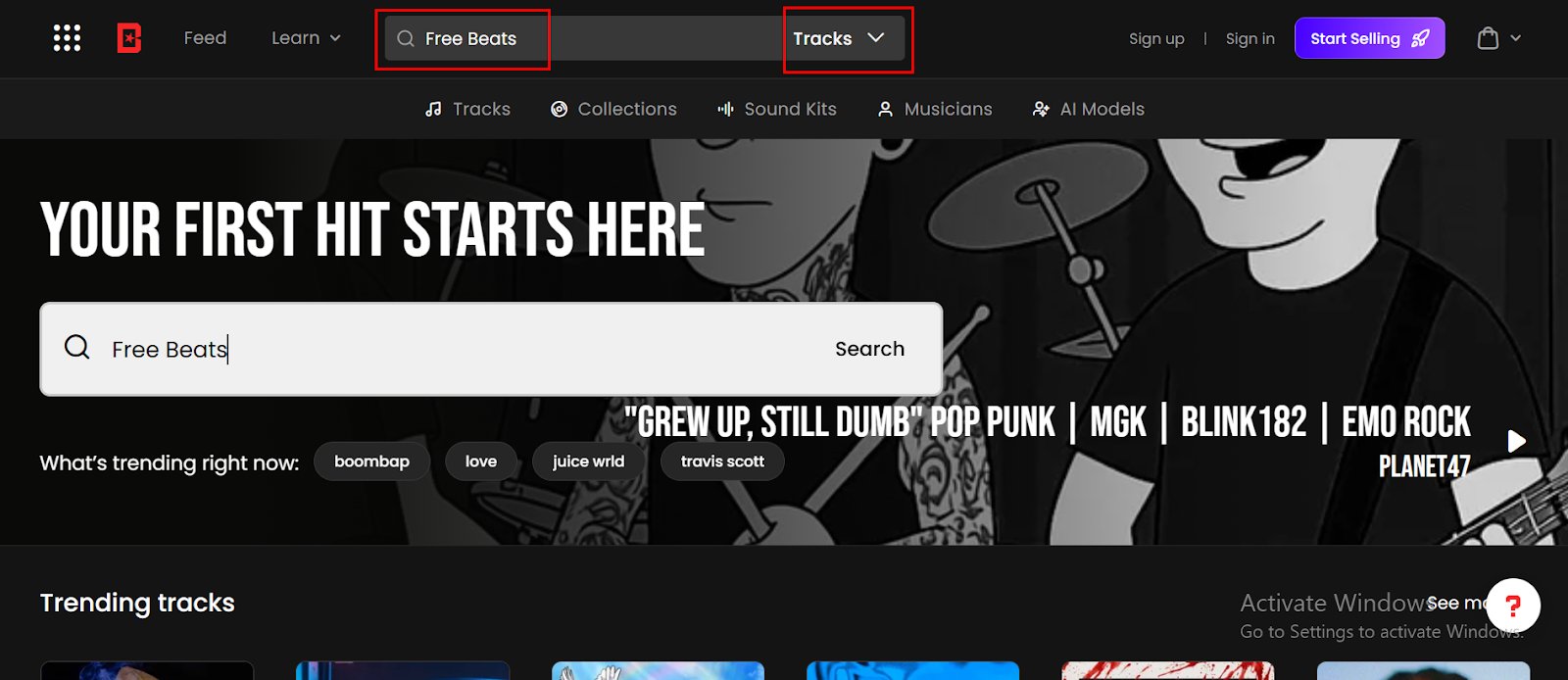 browse beatstars free beats