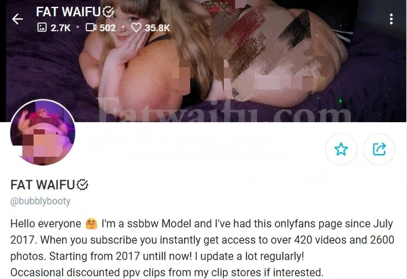 bbw creator profile bubbly waifu