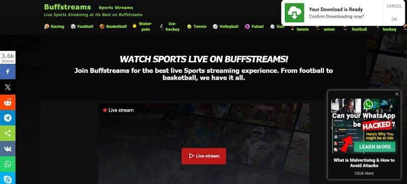 buffstreams free sports streaming