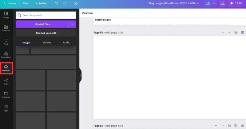 칸바에서 이미지를 흐리게 만들기