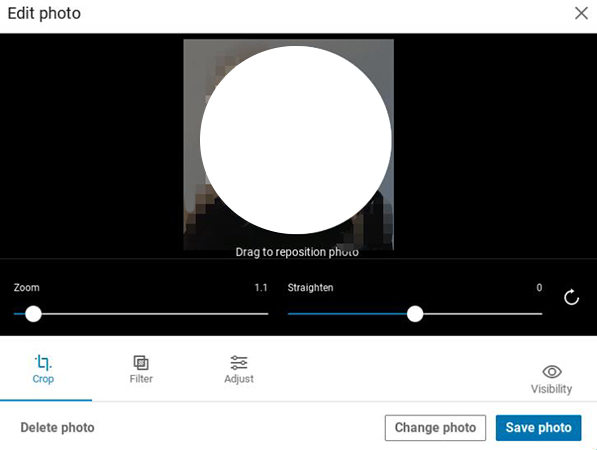 change linkedin profile picture