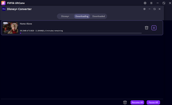 Downloaded Disney Plus Movies in Ultconv