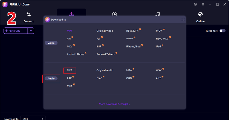 Choose Mp3 Format Ultconv