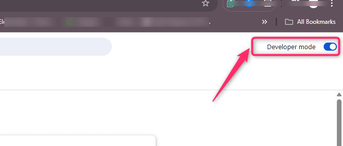 chrome extensions developer mode
