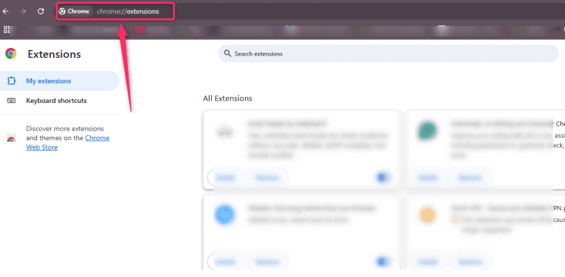 open chrome extension