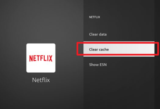 Clear Netflix App Cache