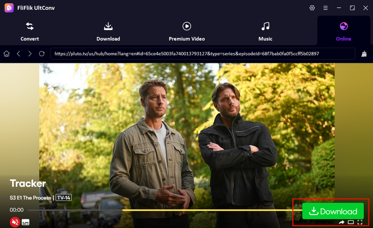 Click Download Button in Pluto
