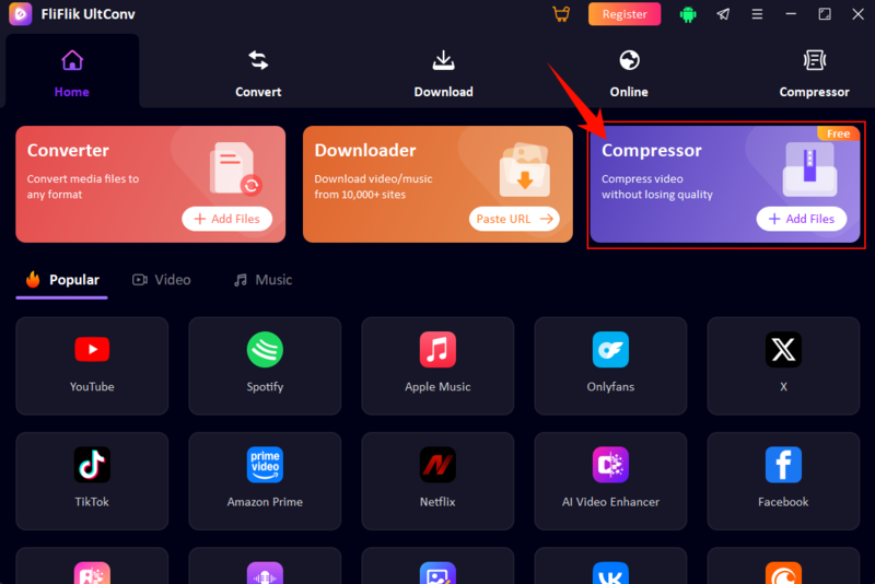 UltConv interface
