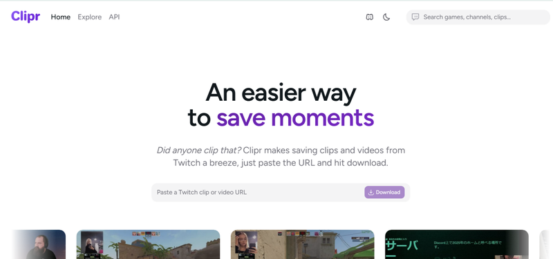 Clipr Twitch Audio Downloader