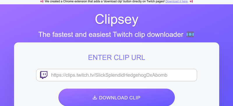 Clipsey Twitch Audio Downloader