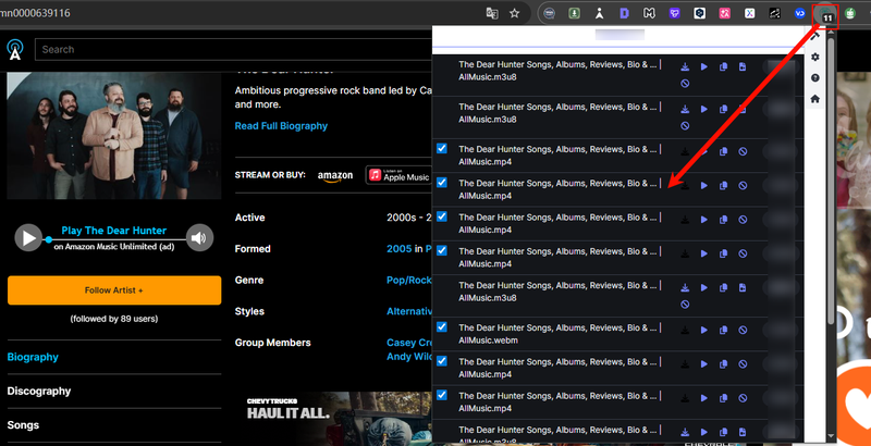 Download M3u8 File Using Cococut Extension