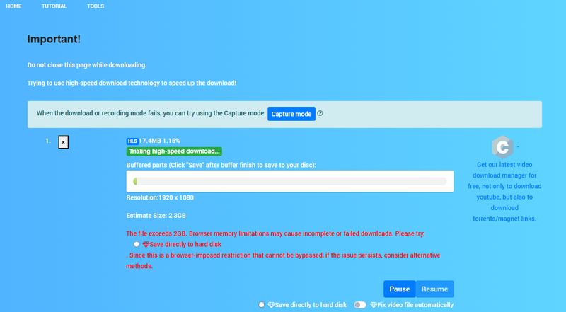 Cococut Downloading Process