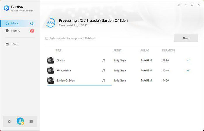 convert or add more songs