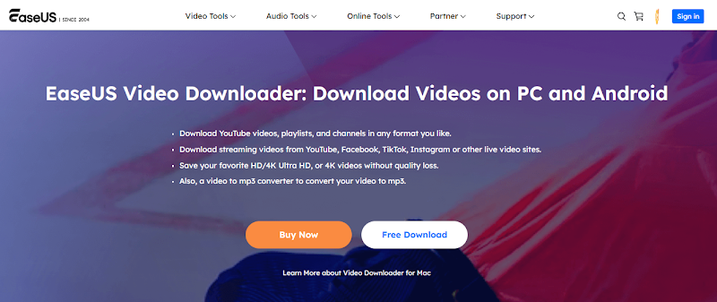 Convert YouTube to FLAC with EaseUS Video Converter