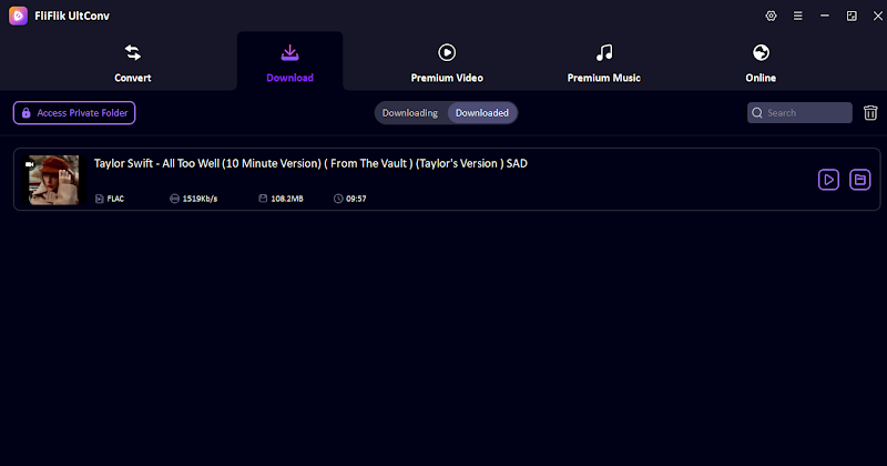 Convert YouTube to FLAC with UltConv