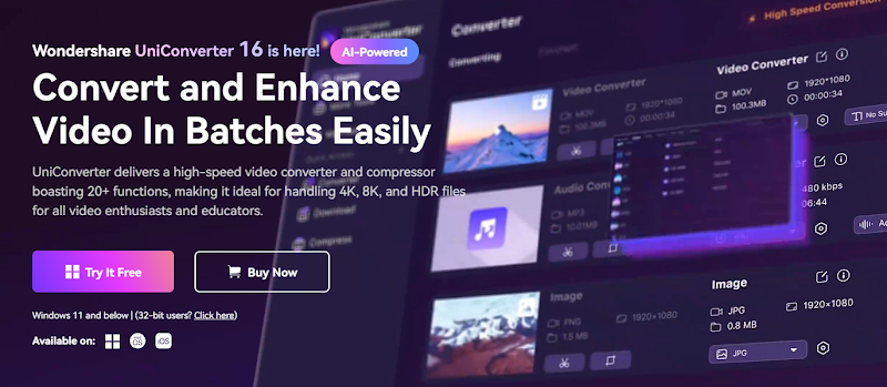 Convert YouTube to FLAC with Wondershare UniConverter