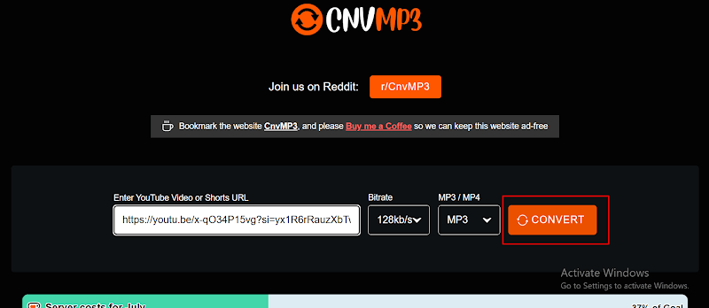Convert YouTube to MP3