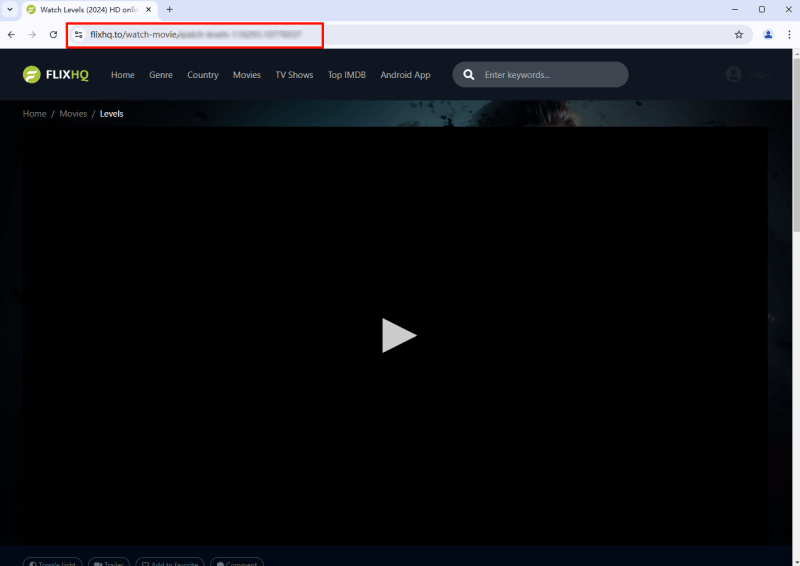Copy FlixHQ URL