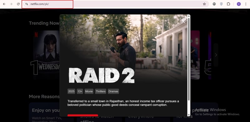 copy netflix movie url