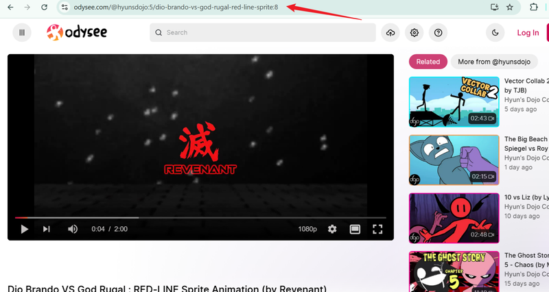 Copy Odysee Video Link