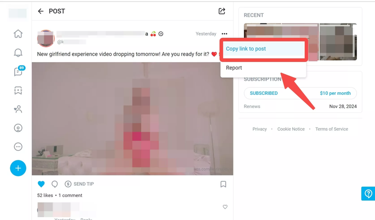 Copy Onlyfans Video Url