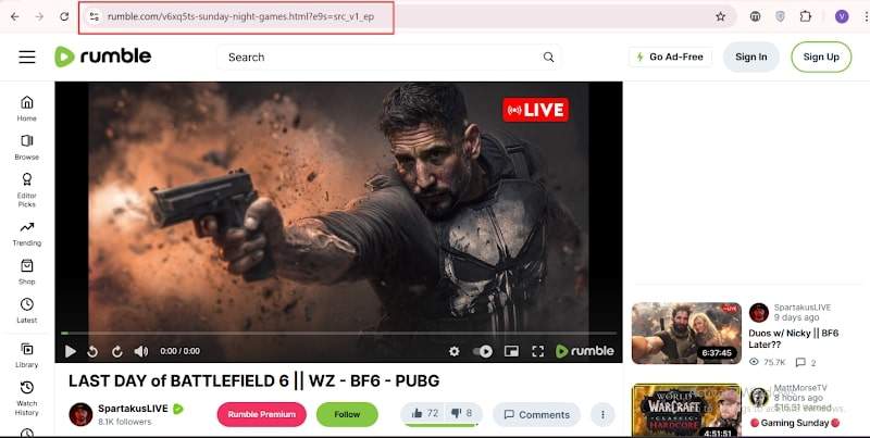 copy rumble video link