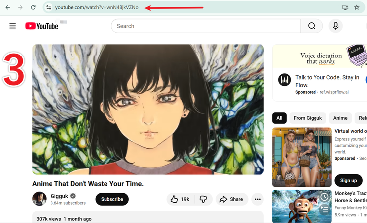 Copy Youtube Video Link