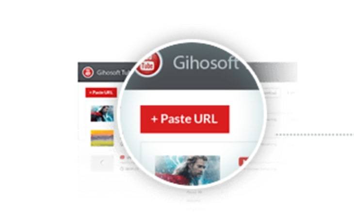 copy youtube link paste url gihosoft