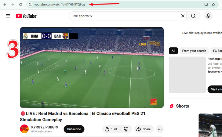 Copy Youtube Video Link